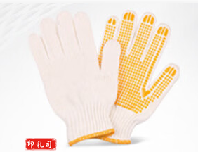 点胶棉线线织白手套  TJHX10081455218300