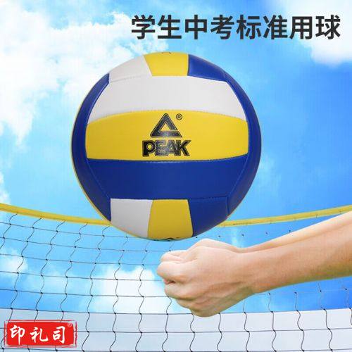 匹克(PEAK)排球中小学生专用排球男女生软式硬排沙滩比赛排球 5号机缝排球 YQ11306 蓝白色   TJHX04241100266530