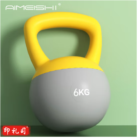 艾美仕(AiMeiShi)软壶铃女士健身家用男士哑铃提壶翘臀神器深蹲健身器材 6KG