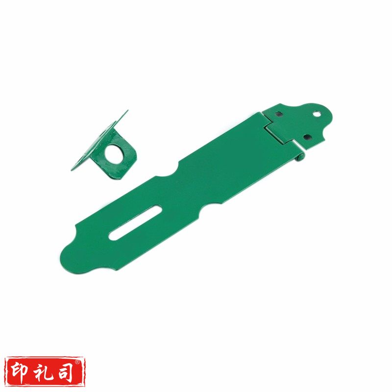 老式绿色锁扣 门鼻子箱扣柜门搭扣挂扣