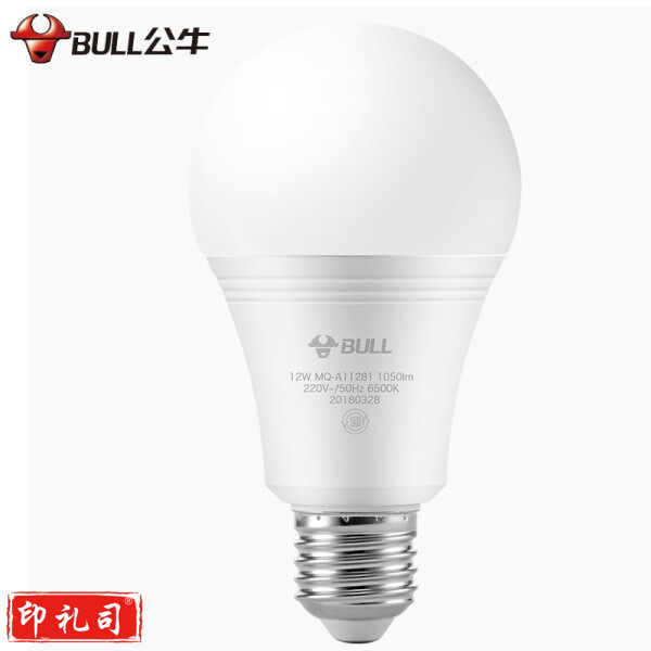 公牛 LED灯泡 节能球泡灯 E27螺口球泡灯 12W球泡白光6500K 物业|工程|工地|工业
