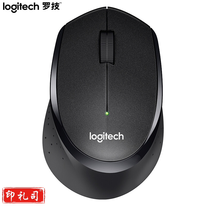 罗技(Logitech) M330 鼠标 无线鼠标 办公鼠标 静音鼠标 右手鼠标 黑色 带无线2.4G接收器