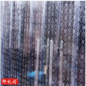 长鑫塑料门帘子夏季空调透明门帘pvc隔断软帘 夏季透气门帘 单位：平米