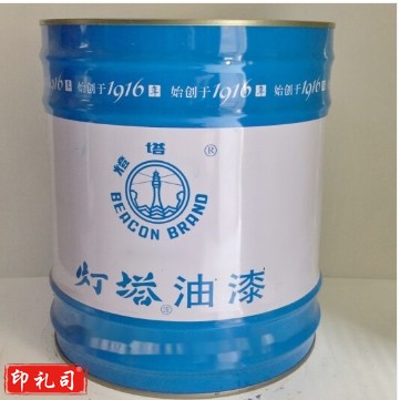 灯塔牌油漆灯塔涂料 醇酸调和漆面漆 白色 16L