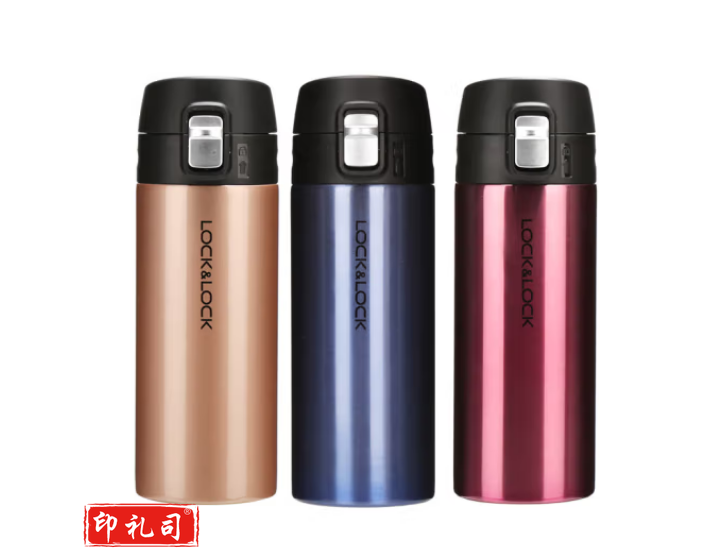 乐扣乐扣(LOCK&LOCK) 一键式轻薄不锈钢保温杯 LHC3219SPG 蓝色 400ml