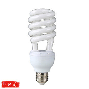 螺旋节能灯泡白光20W E27螺口白光 中半螺