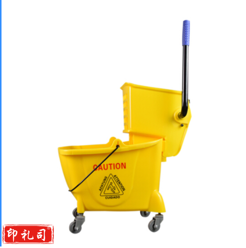 白云清洁 24L榨水车拖把清洗桶压水车挤水车墩布车挤拖把 