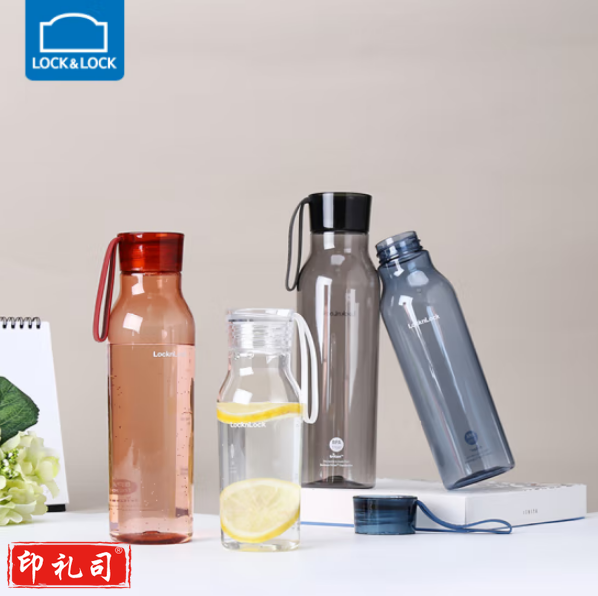 乐扣乐扣(LOCK&LOCK)ABF663 Tritan塑料杯ECO便携式小口提手杯子350ML 白粉蓝三色可选备注