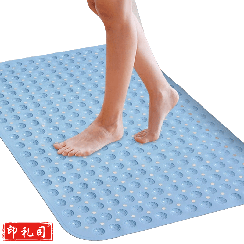 雅高 地垫 浴室防滑垫 卫生间防滑防潮地垫 厨房防油防滑垫子 卧室家用脚垫 厕所pvc带吸盘卫浴缸防滑地垫35*65cm