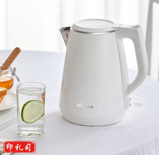 小熊（Bear）烧水壶电水壶热水壶电热水壶开水壶1.5L大容量养生304不锈钢内胆双层防烫ZDH-E15U2 