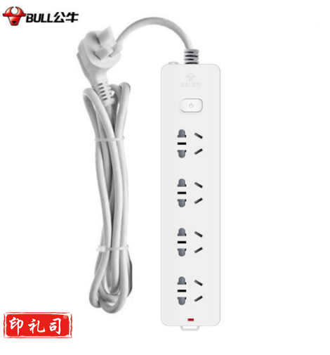 公牛（BULL）GN-410-3米 多位插座10A250V