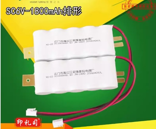消防应急灯电池6V mAh镍镉蓄电池组