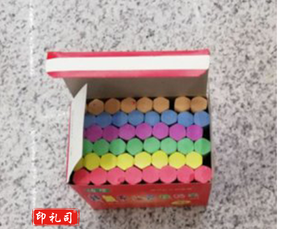 博学 六角粉笔（彩色)