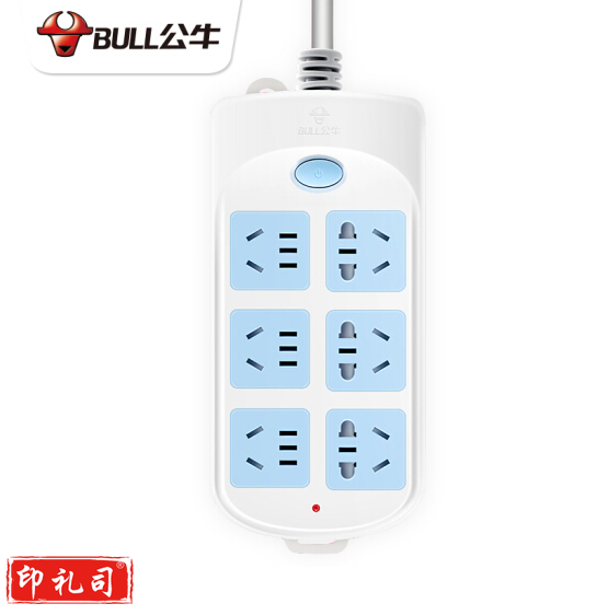 公牛 GN-603 1.8米 接线板 移动插排插座