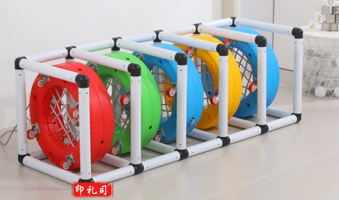幼儿园彩色塑料轮胎架子室外儿童感统训练玩具户外橡胶烤漆真轮胎