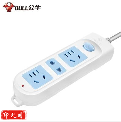 公牛GN-606 接线板插排/插拖线板带开关4米线长三3孔位插电板