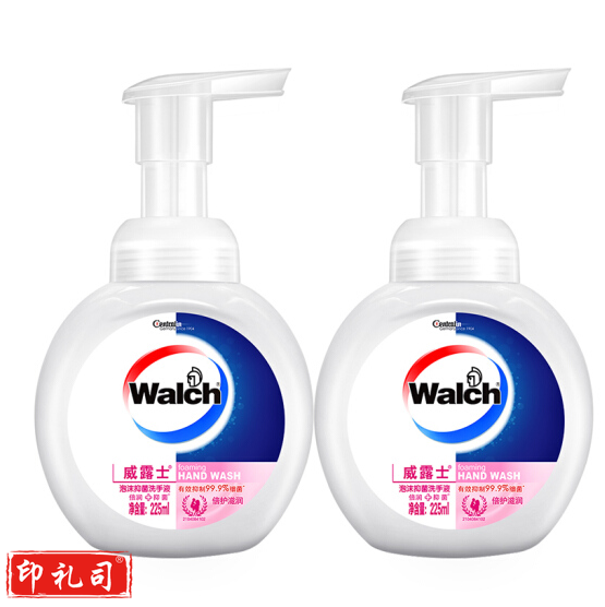 威露士泡沫抑菌洗手液 倍护滋润225ml*2瓶/套