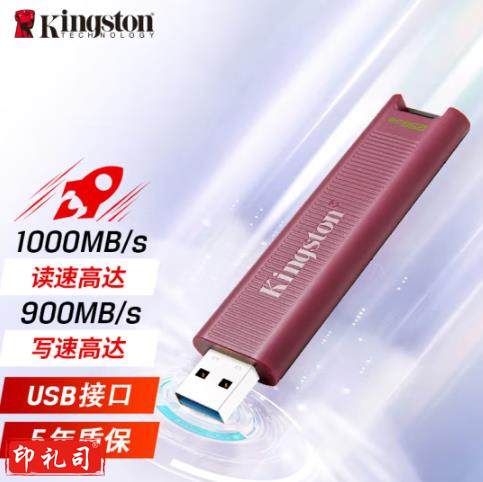 金士顿(Kingston)256GB USB3.2 超极速固态U盘 DTMAXA 读速高达1000MB/s 写速900MB/s