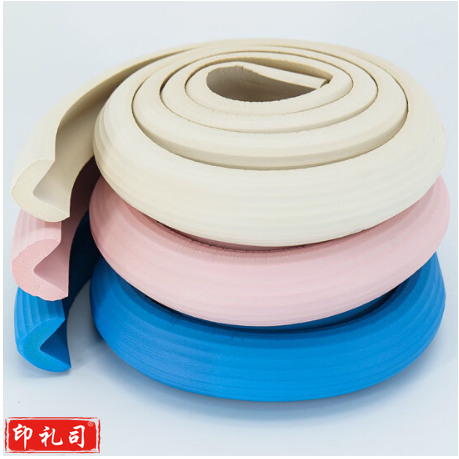 海斯迪克 防护条 条纹型2米×3卷 护桌角防撞护条 抗冲击防撞条保护条 颜色随机(含双面胶) HKCX-141