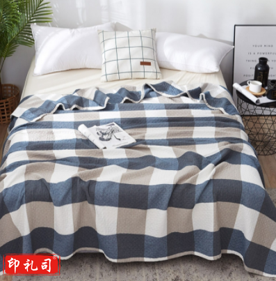 南极人全棉毛巾被 毛毯被子薄空调被纱布150*200cm