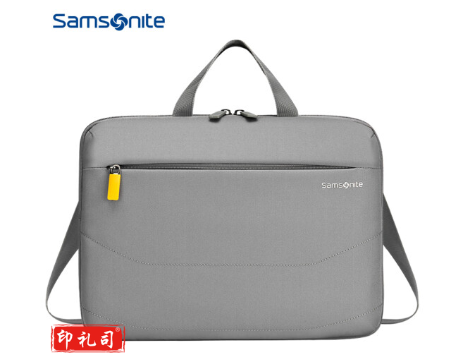 新秀丽（Samsonite）电脑包手提包商务背包公文包苹果华为笔记本电脑包14英寸BP5浅灰