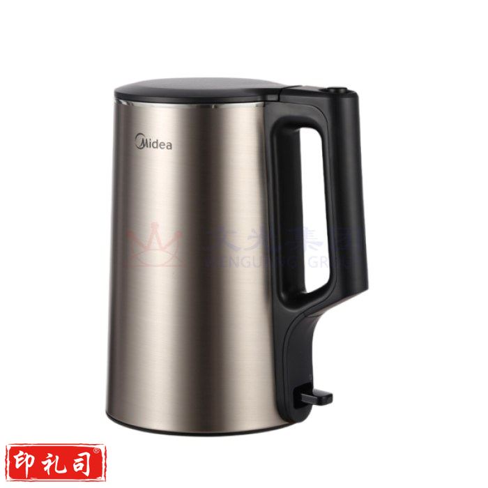 美的（Midea）PJ17A01 电热水壶 家用1.7L热水壶 304不锈钢开水壶