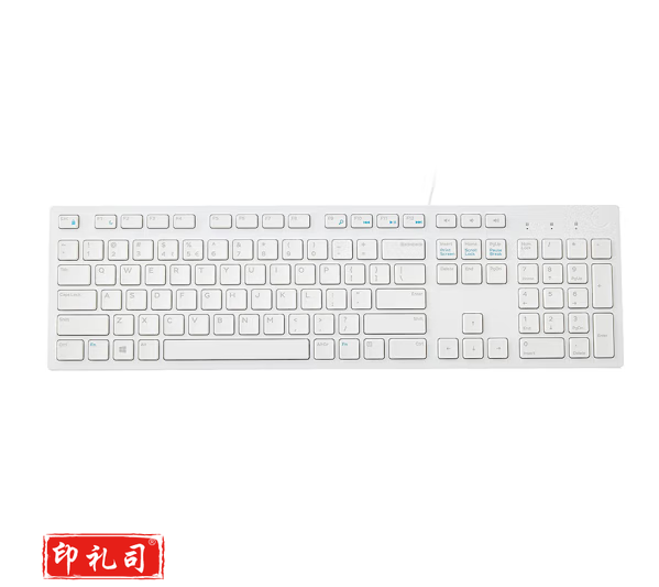 戴尔（DELL）KB216 有线键盘 多媒体键盘 电脑台式机商用办公键盘 全尺寸104键键盘 USB即插即用键盘（白色）有线键盘  KB216