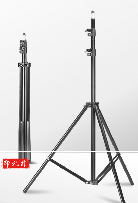 手机直播加粗2米灯架三脚架 ABS钢管摄影灯架 直播支架
