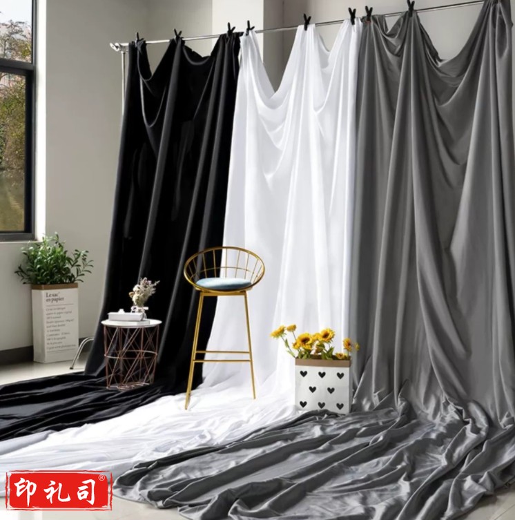 拍照背景布网红纯色直播背景ins布置直播间装饰背景墙挂布摄影幕布黑色黑布白色背景布灰色幕布照相拍摄道具