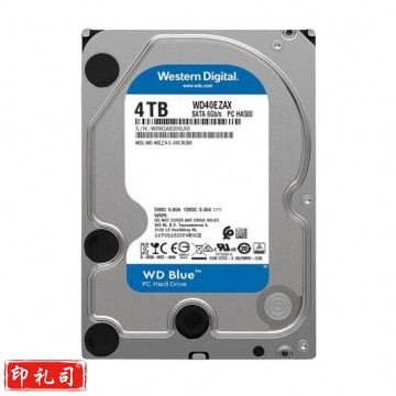 西部数据 台式机机械硬盘 WD Blue 西数蓝盘 4TB 5400转 256MB SATA CMR (WD40EZAX) 