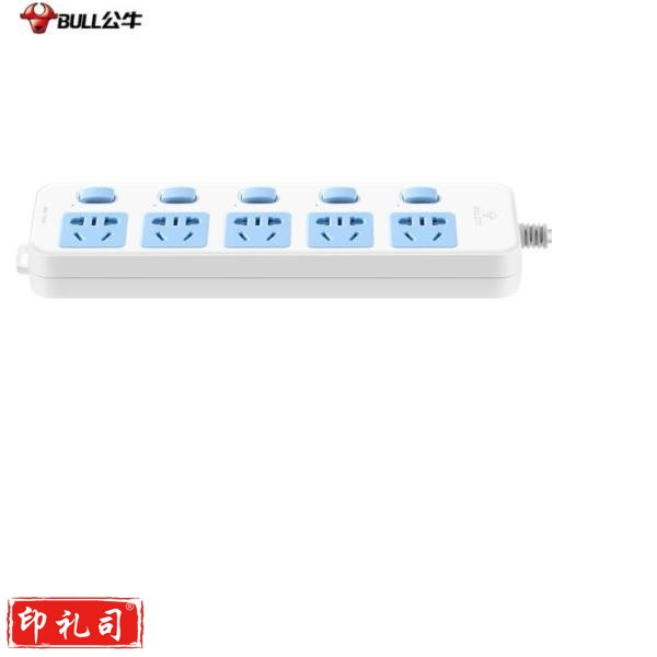 公牛(BULL) GN-316 插座 独立开关1.8米5孔