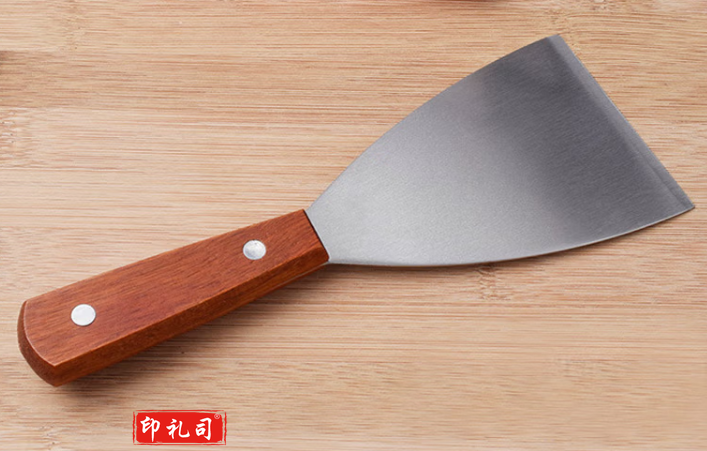 不锈钢料理铁板烧铲子 手抓饼煎饼铲子 烙饼铲子煎饼果子生煎铲工具食品斜口铲披萨铲子牛排铲 斜口铲