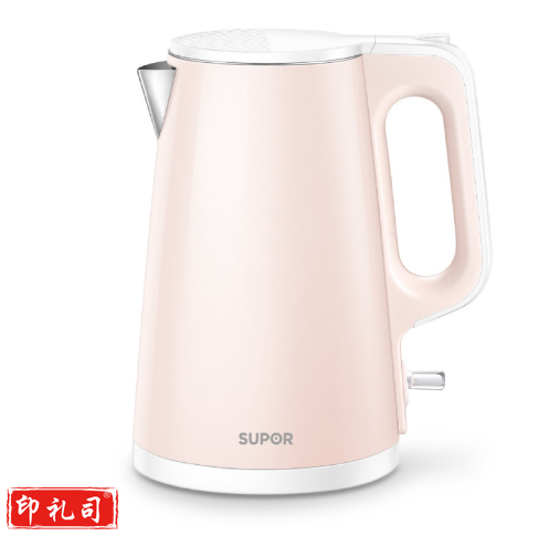 苏泊尔（SUPOR）电水壶SW-15S01A 家用全自动电水壶电热烧水壶1.5L不锈钢自动断电粉色