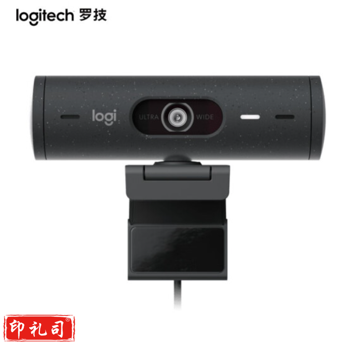 罗技(Logitech) Brio 500 高清广角网络摄像头 直播摄像头 会议电脑摄像头家用带麦克风 Brio 500黑色