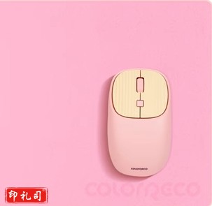 ColorReco卡乐瑞可无线蓝牙充电鼠标笔记本办公电脑可爱女生家用-粉色