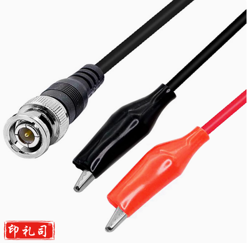 公转双夹子示波器连接线双鳄鱼夹