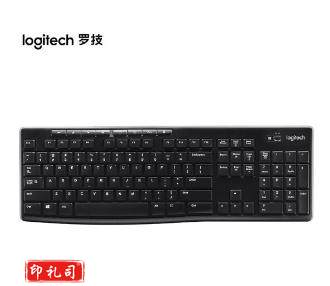 罗技Logitech K270 无线键盘 办公键盘 笔记本键盘 黑色