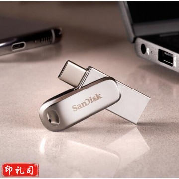 闪迪 (SanDisk) 256GB Type-C USB3.1手机U盘 DDC4至尊高速酷珵 读速150MB/s 全金属旋转双接口 手机电脑用 PJ.791