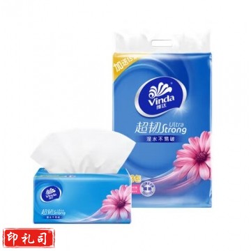 维达（Vinda）抽纸 超韧(130+20)抽*3包M码 湿水不易破 卫生纸 纸巾 餐巾纸 QJ.615
