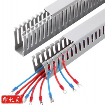 pvc灰色机柜走线槽齿形线槽 配电箱布线行线槽 2米/根 1根装 高60*宽40mm JC.2076