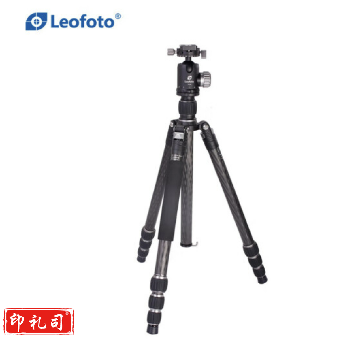 徕图（Leofoto）LE-284C+CB-40单反相机碳纤维三脚架摄影支架带中轴可反折云台套装