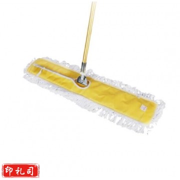 超宝（CHAOBAO）平板拖把大码尘推 瓷砖地板加厚加长棉线排拖推 黄色90cm整套 QJ.592