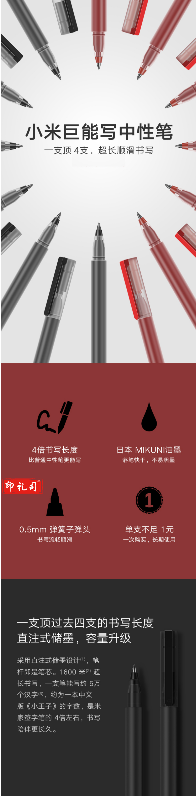 【小米小米巨能写中性笔 黑色】小米巨能写中性笔 10支装 黑色 0.5mm 商务办公学生中性笔会议笔_1_1.png