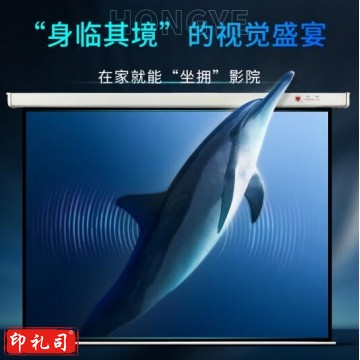 红叶电动幕布120寸电动幕布4:3尺寸 IT.1861