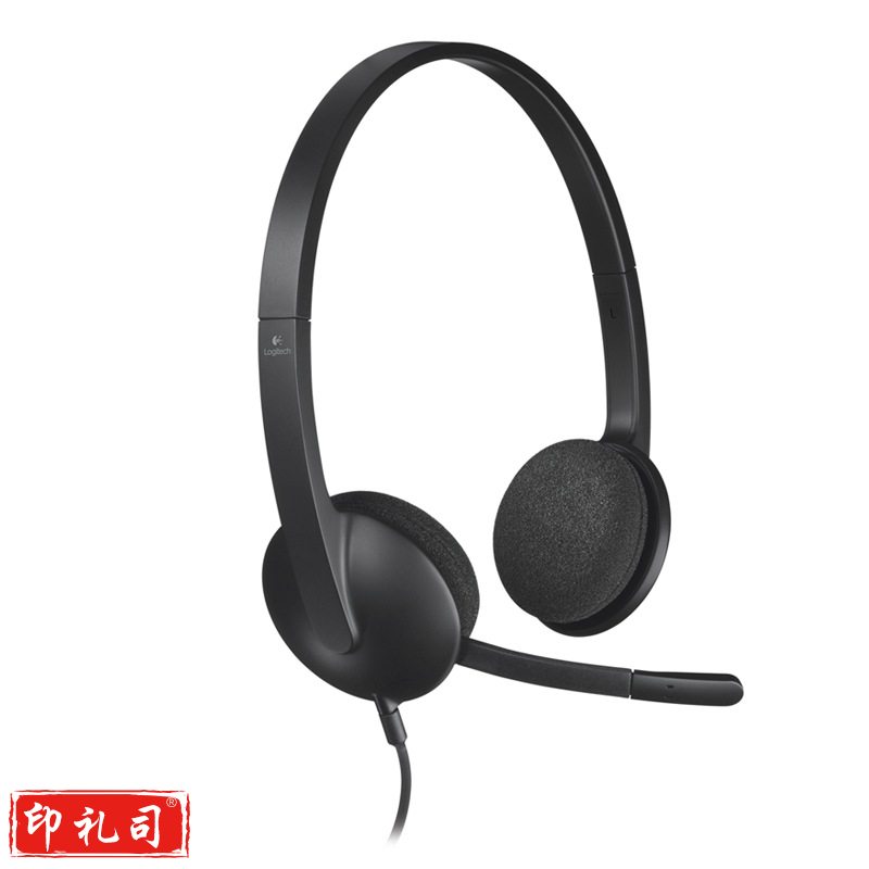 罗技（Logitech）H340 立体声USB耳机耳麦 黑色