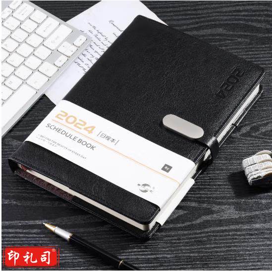 申士（SHEN SHI）2024年日程本B5商务笔记本子计划本352页 工作效率手册G18黑色（CX202312041602472060）