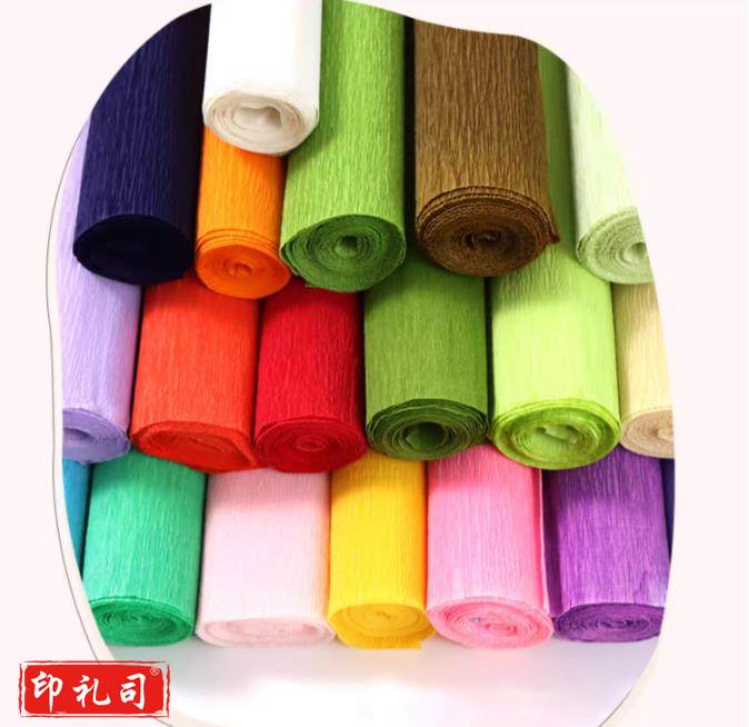慧洋 彩色皱纹纸褶皱纸手工折纸加厚款25*250cm（10包起售）（CX202401161000145662）