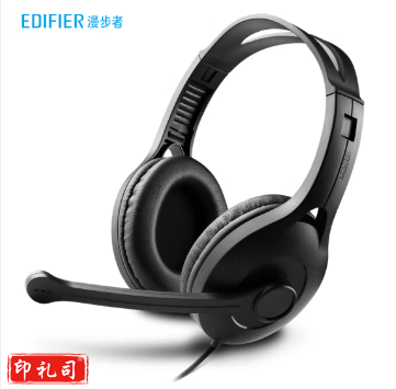漫步者 （EDIFIER） USB K800 学生网课耳麦 头戴式电脑耳机 在线教育听力对话耳麦 黑色