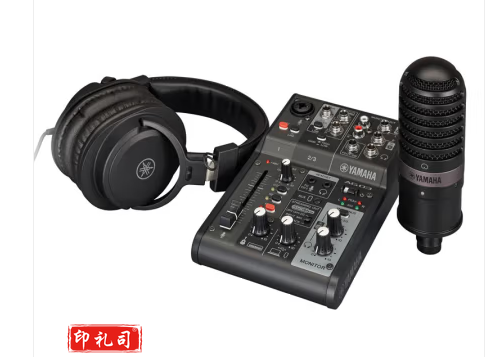  雅马哈AG03MK2 BLS调音台外置声卡手机电脑录音全民K歌直播套装AG03MK2 BLS黑色套装