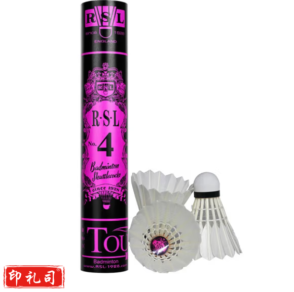 亚狮龙（RSL）羽毛球专业比赛鸭毛稳定耐打RSL4号76速12只装/桶